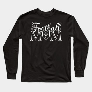 Cute Classic Football Mom #7 That's My Boy Football Jersey Number 7 Long Sleeve T-Shirt